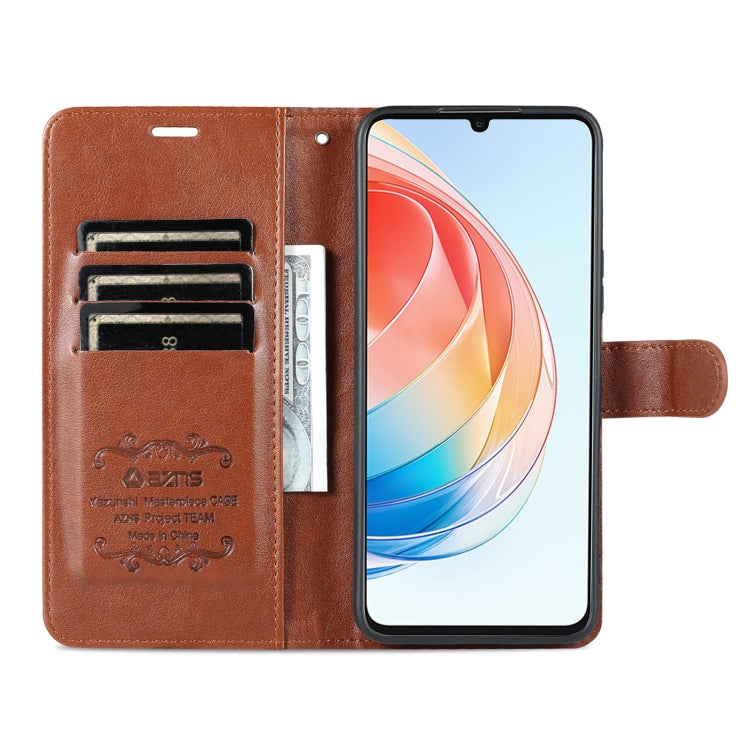 For Honor Play 40 Plus AZNS Sheepskin Texture Flip Leather Phone Case