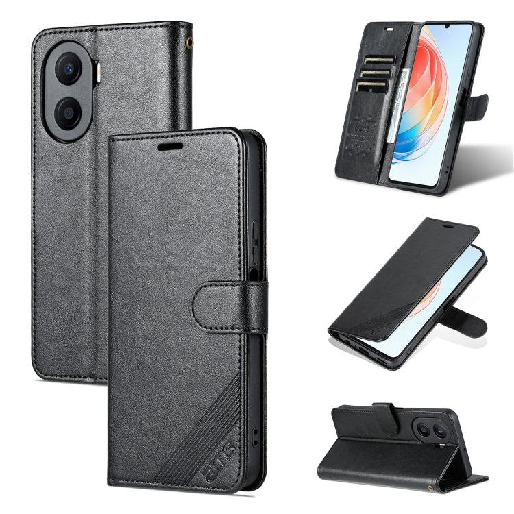 For Honor Play 40 Plus AZNS Sheepskin Texture Flip Leather Phone Case