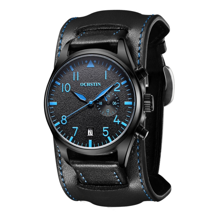 Ochstin 7228 Multifunctional Business Leather Wrist Wrist Waterproof Quartz Watch