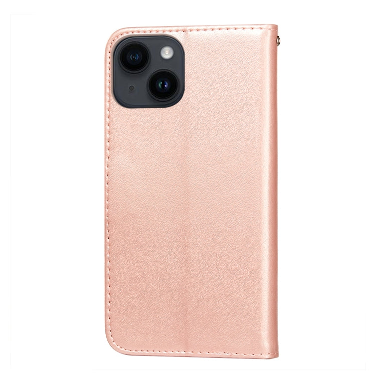 For iPhone 14 / 13 Flower Vine Embossing Flip Leather Phone Case