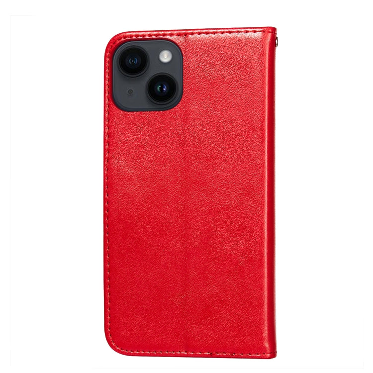 For iPhone 14 Plus Flower Vine Embossing Flip Leather Phone Case