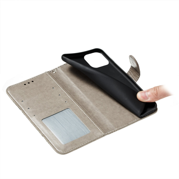 For iPhone 14 / 13 Sun Mandala Embossing Leather Phone Case