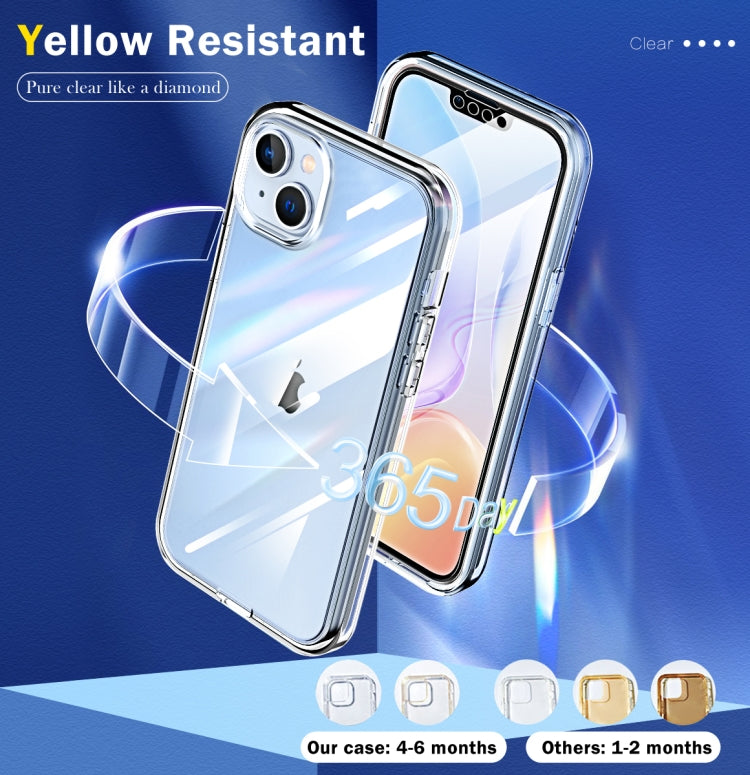 For iPhone 14 360 Full Body Clear Phone Case(Transparent)