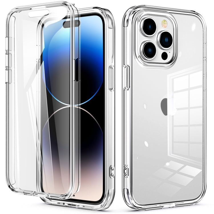 For iPhone 14 Pro Max 360 Full Body Clear Phone Case(Transparent)