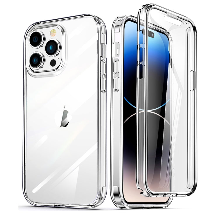 For iPhone 14 Pro Max 360 Full Body Clear Phone Case(Transparent)