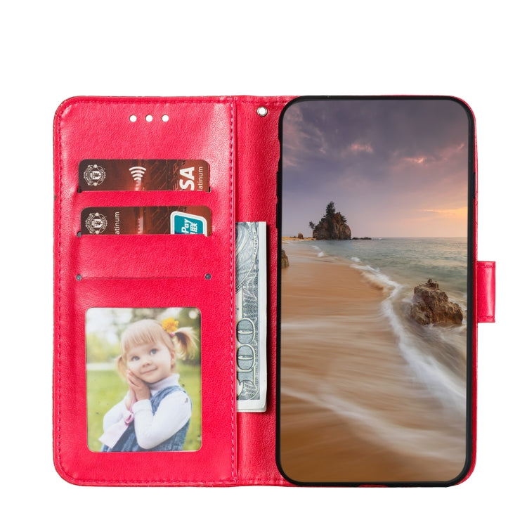 For iPhone 14 Pro Max Lace Flower Embossing Flip Leather Phone Case