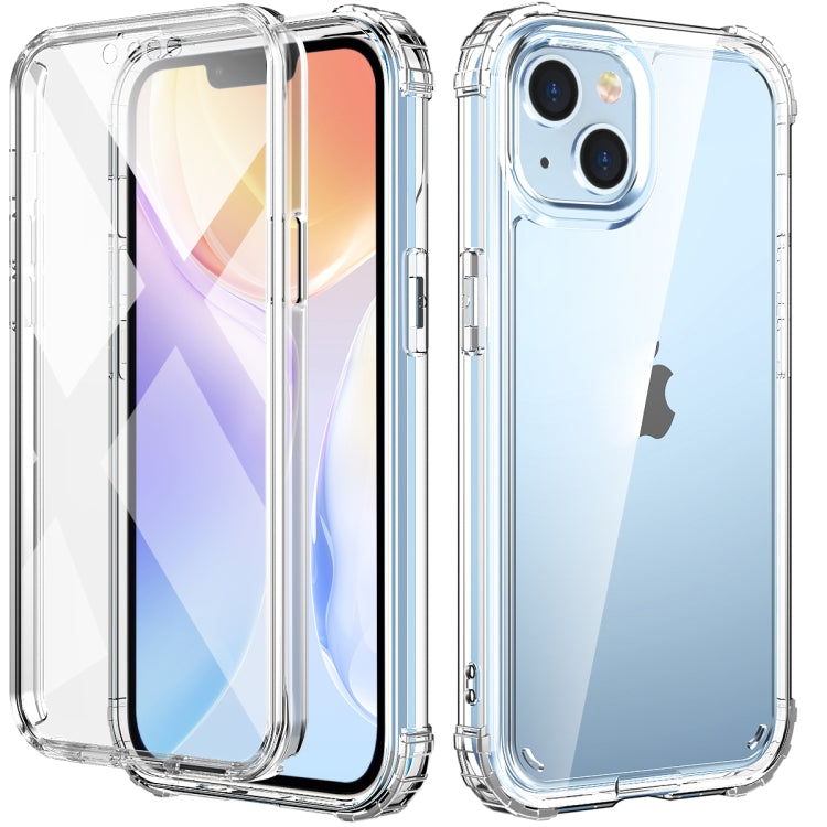 For iPhone 14 360 Full Body Clear Four Corner Airbags Phone Case(Transparent)