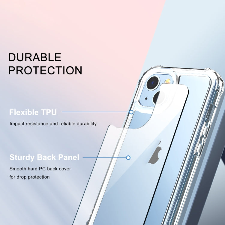For iPhone 14 Plus 360 Full Body Clear Four Corner Airbags Phone Case(Transparent)