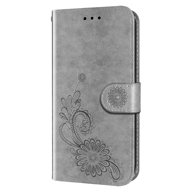For iPhone 14 Pro Lace Lotus Embossing Flip Leather Phone Case