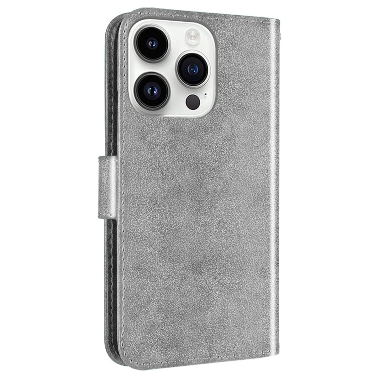 For iPhone 14 Pro Lace Lotus Embossing Flip Leather Phone Case
