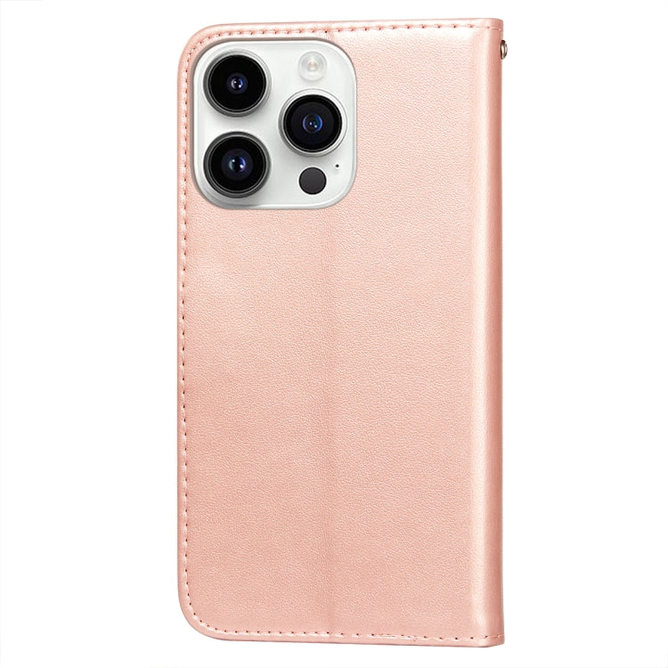 For iPhone 14 Pro Max Lace Lotus Embossing Flip Leather Phone Case