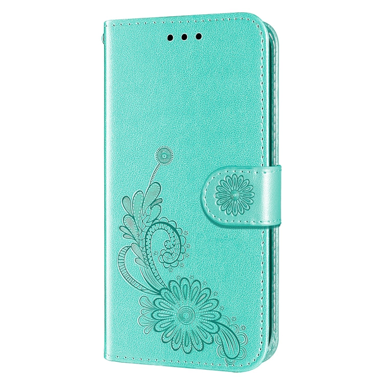 For iPhone 14 Pro Max Lace Lotus Embossing Flip Leather Phone Case
