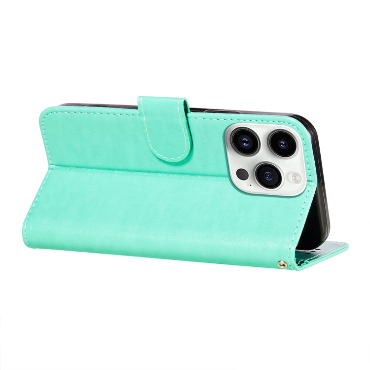 For iPhone 14 Pro Max Lace Lotus Embossing Flip Leather Phone Case