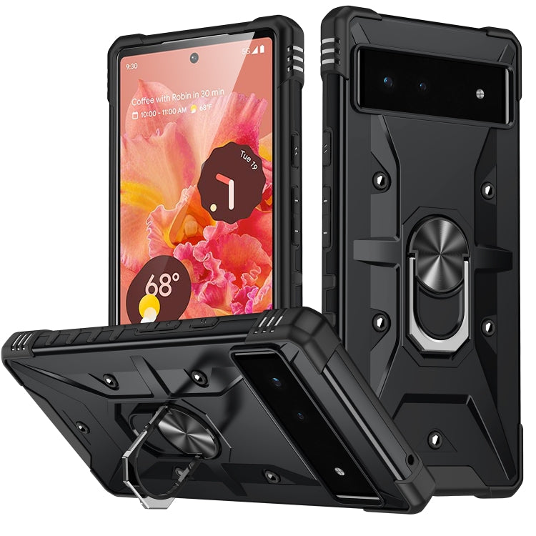 For Google Pixel 6 Ring Holder Phone Case