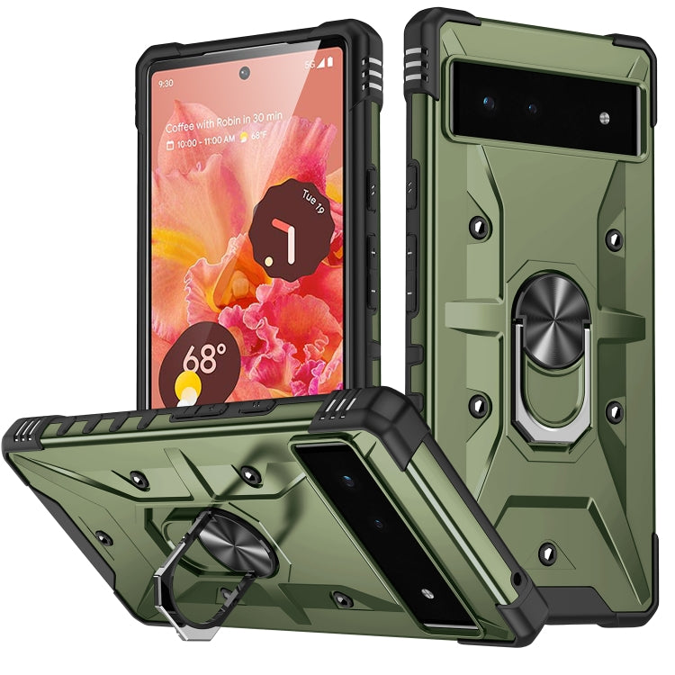 For Google Pixel 6 Ring Holder Phone Case