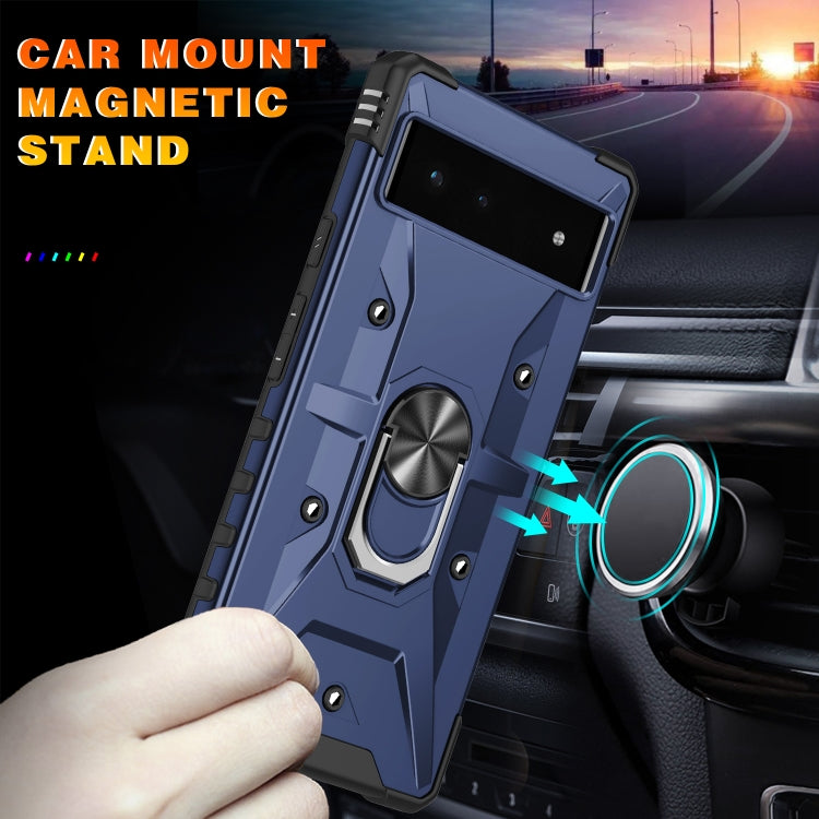 For Google Pixel 6 Ring Holder Phone Case