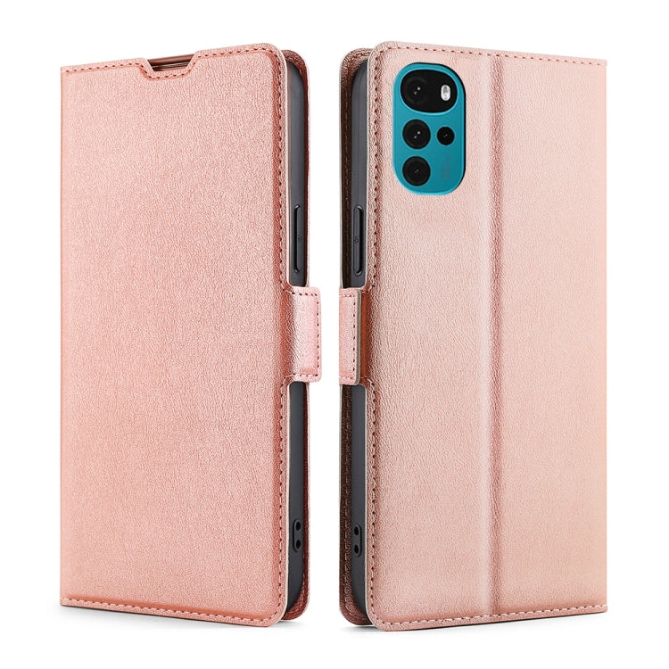 For Motorola Moto E32 India/E22s 4G Global Ultra-thin Voltage Side Buckle Horizontal Flip Leather Phone Case