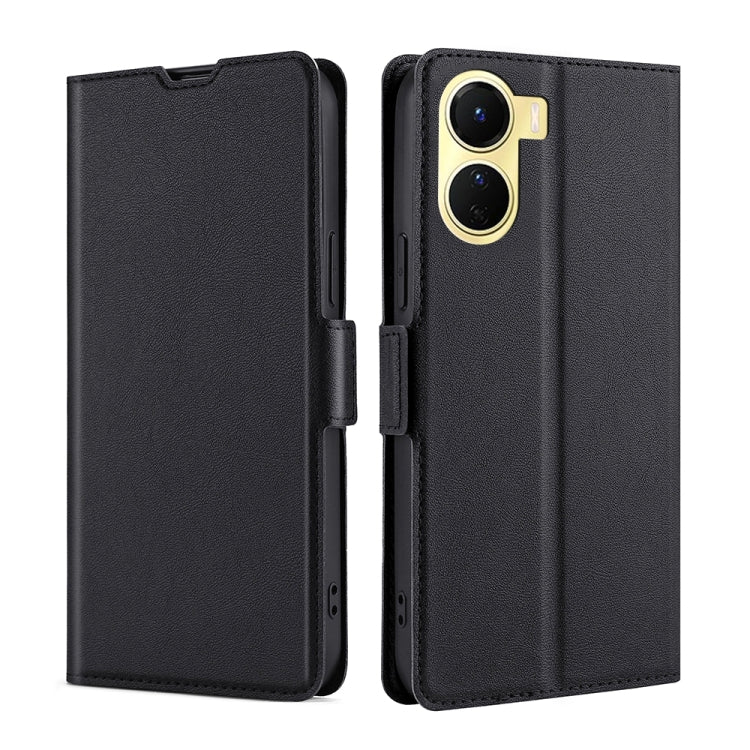 For vivo Y16 4G/Y02s 4G Ultra-thin Voltage Side Buckle Horizontal Flip Leather Phone Case