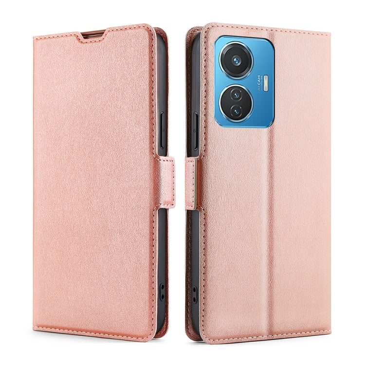 For vivo Y55 4G Ultra-thin Voltage Side Buckle Horizontal Flip Leather Phone Case