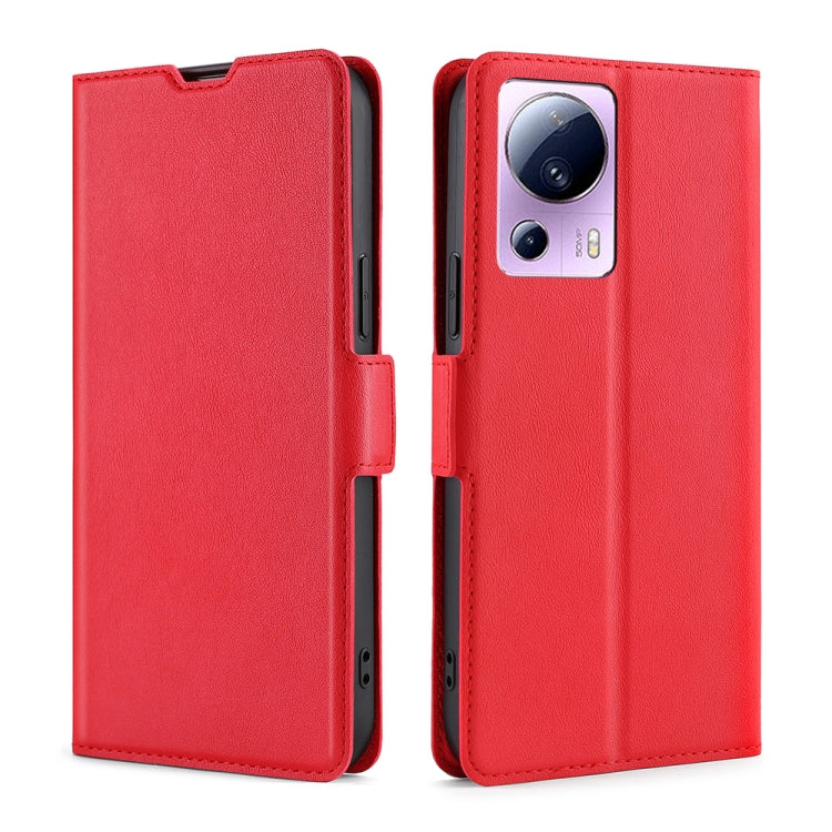 For Xiaomi Civi 2 5G Ultra-thin Voltage Side Buckle Horizontal Flip Leather Phone Case