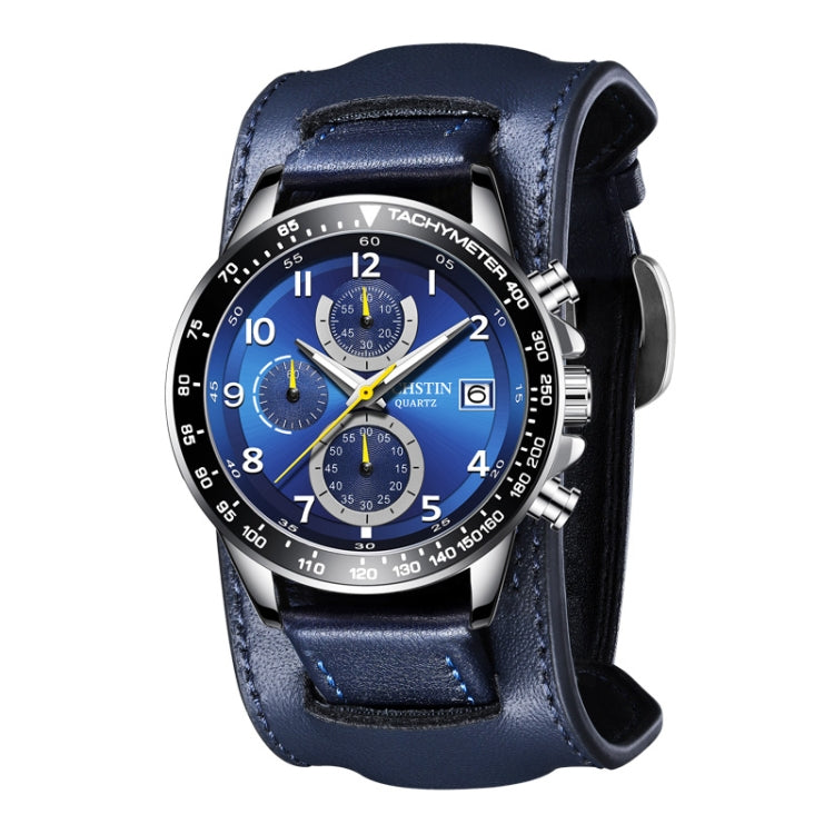 Ochstin 7233 Multifunctional Business Leather Wrist Wrist Waterproof Quartz Watch