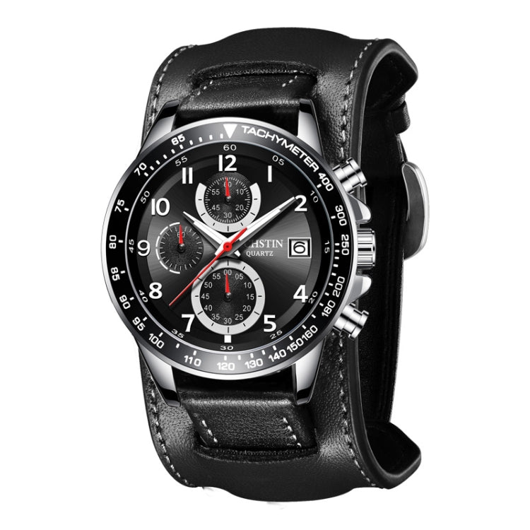 Ochstin 7233 Multifunctional Business Leather Wrist Wrist Waterproof Quartz Watch