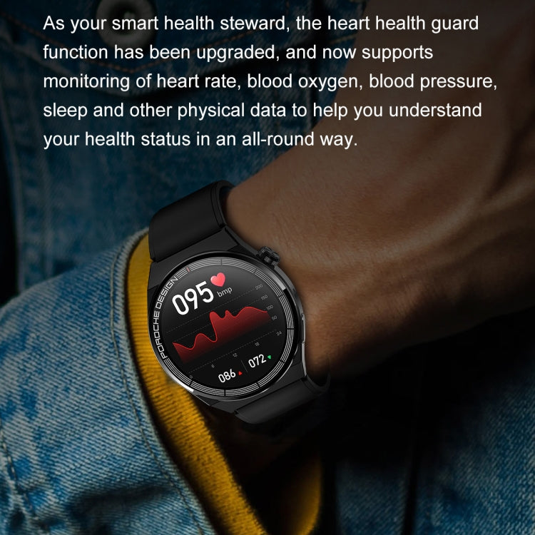 Ochstin 5HK46P 1.36 inch Round Screen Leather Strap Smart Watch with Bluetooth Call Function