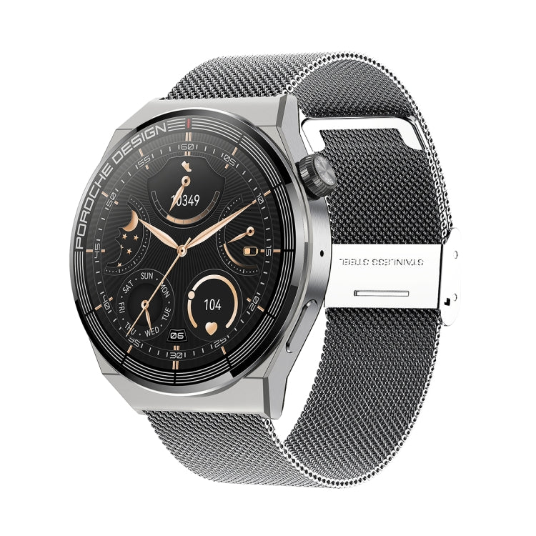 Ochstin 5HK46P 1.36 inch Round Screen Steel Strap Smart Watch with Bluetooth Call Function