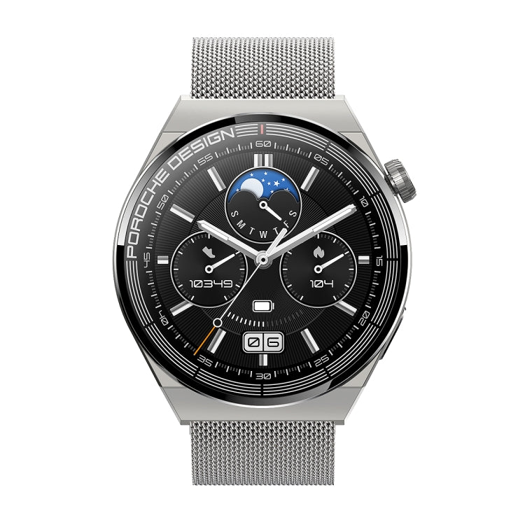 Ochstin 5HK46P 1.36 inch Round Screen Steel Strap Smart Watch with Bluetooth Call Function