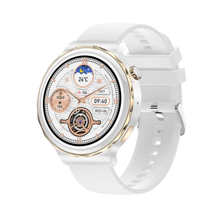 Ochstin 5HK43 1.32 inch Round Screen Smart Watch Supports Bluetooth Call Function/Blood Oxygen Monitoring, Strap:Silicone