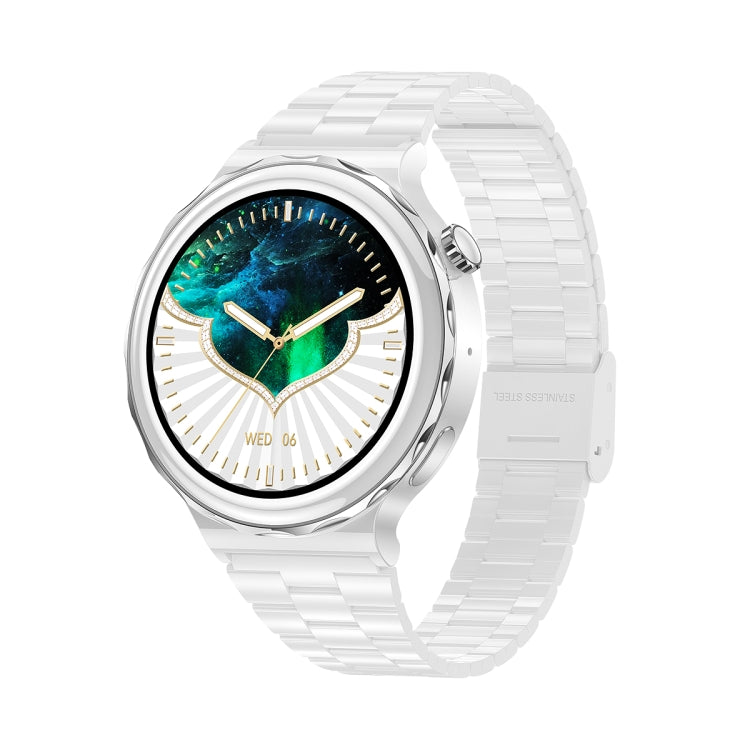 Ochstin 5HK43 1.32 inch Round Screen Smart Watch Supports Bluetooth Call Function/Blood Oxygen Monitoring, Strap:Steel