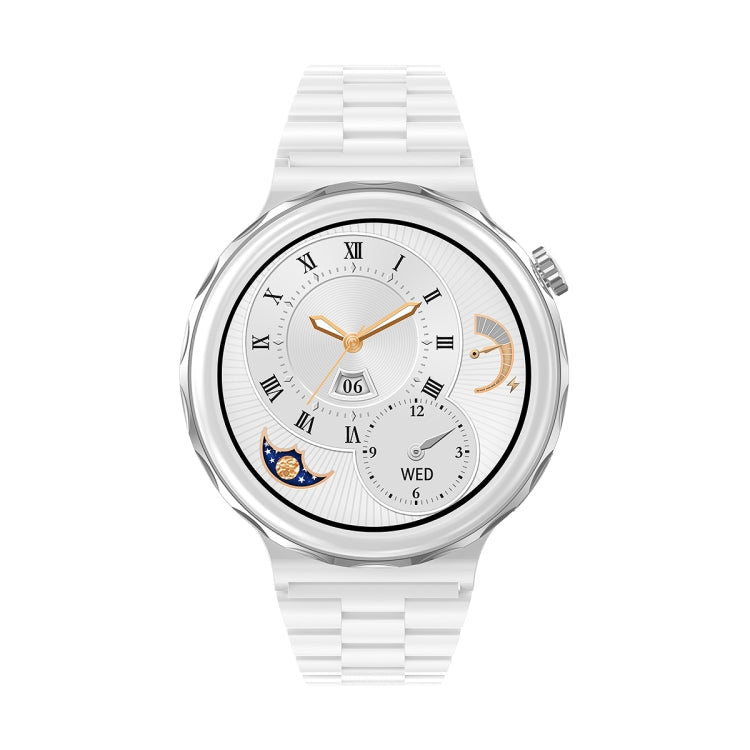 Ochstin 5HK43 1.32 inch Round Screen Smart Watch Supports Bluetooth Call Function/Blood Oxygen Monitoring, Strap:Steel
