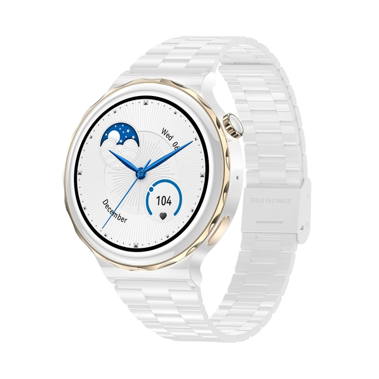 Ochstin 5HK43 1.32 inch Round Screen Smart Watch Supports Bluetooth Call Function/Blood Oxygen Monitoring, Strap:Steel