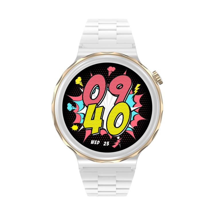 Ochstin 5HK43 1.32 inch Round Screen Smart Watch Supports Bluetooth Call Function/Blood Oxygen Monitoring, Strap:Steel