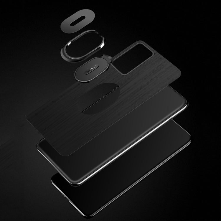 For Huawei P40 GKK Ultra-thin PC + Leather Protective Case with Magnetic Ring Holder