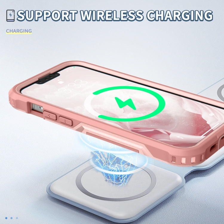 For iPhone 14 3 in 1 Soft TPU and Hard PC Phone Case