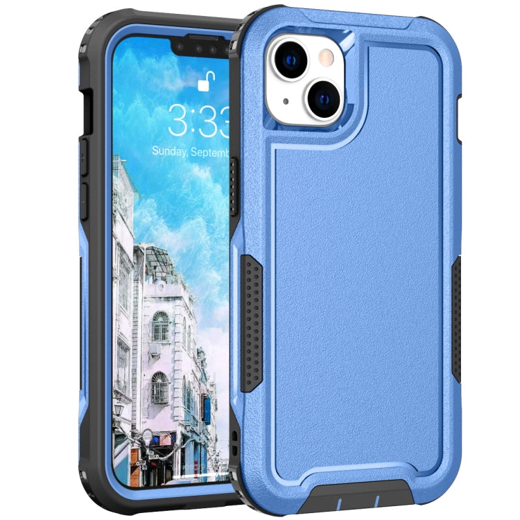 For iPhone 14 3 in 1 Soft TPU and Hard PC Phone Case