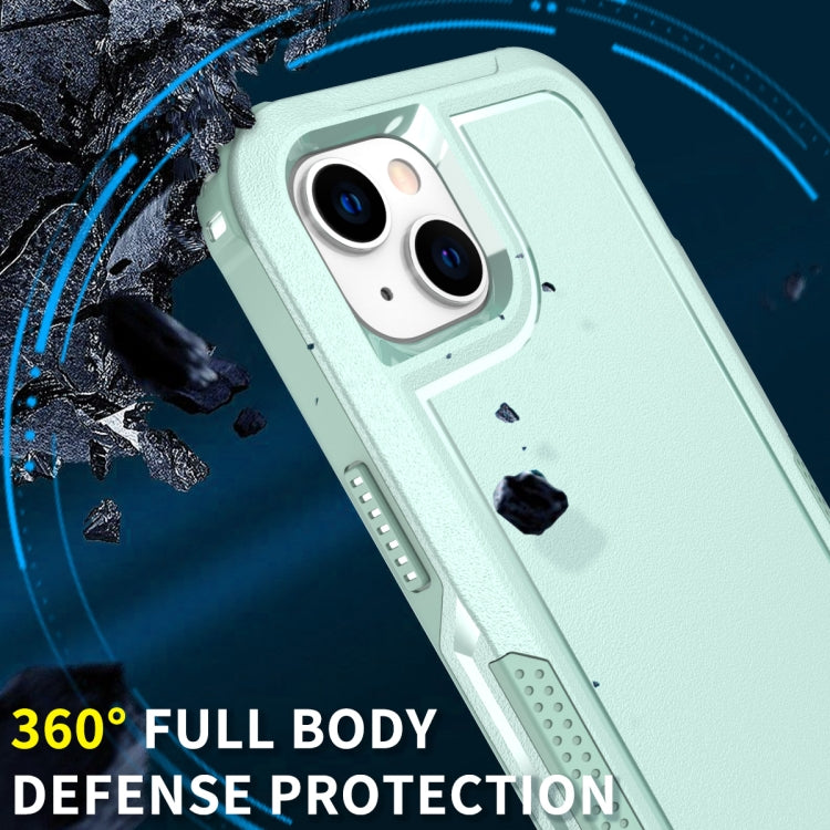 For iPhone 14 Plus 3 in 1 Soft TPU and Hard PC Phone Case