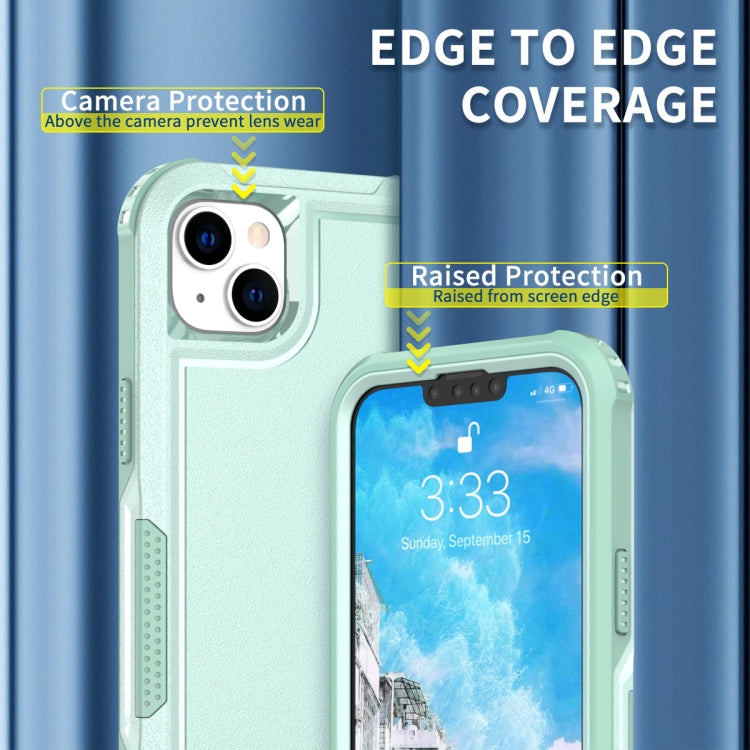For iPhone 14 Plus 3 in 1 Soft TPU and Hard PC Phone Case