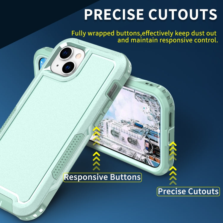 For iPhone 14 Plus 3 in 1 Soft TPU and Hard PC Phone Case