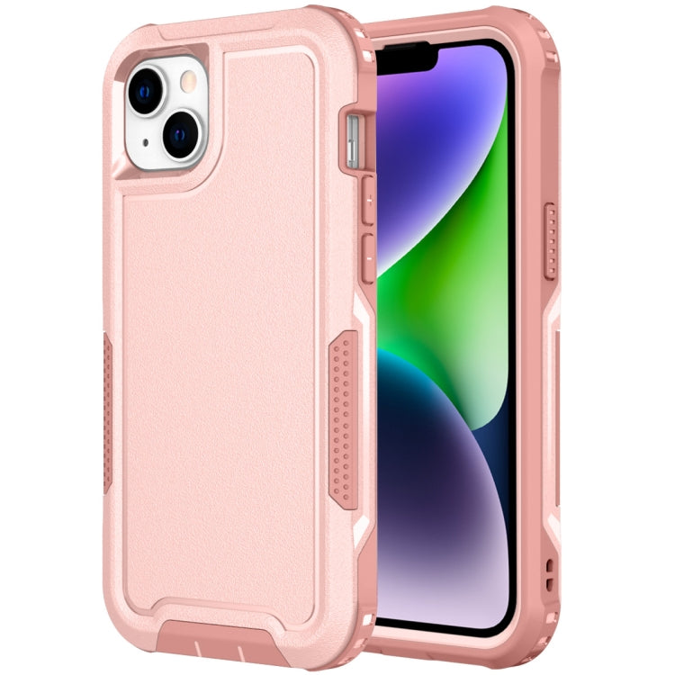 For iPhone 14 Plus 3 in 1 Soft TPU and Hard PC Phone Case