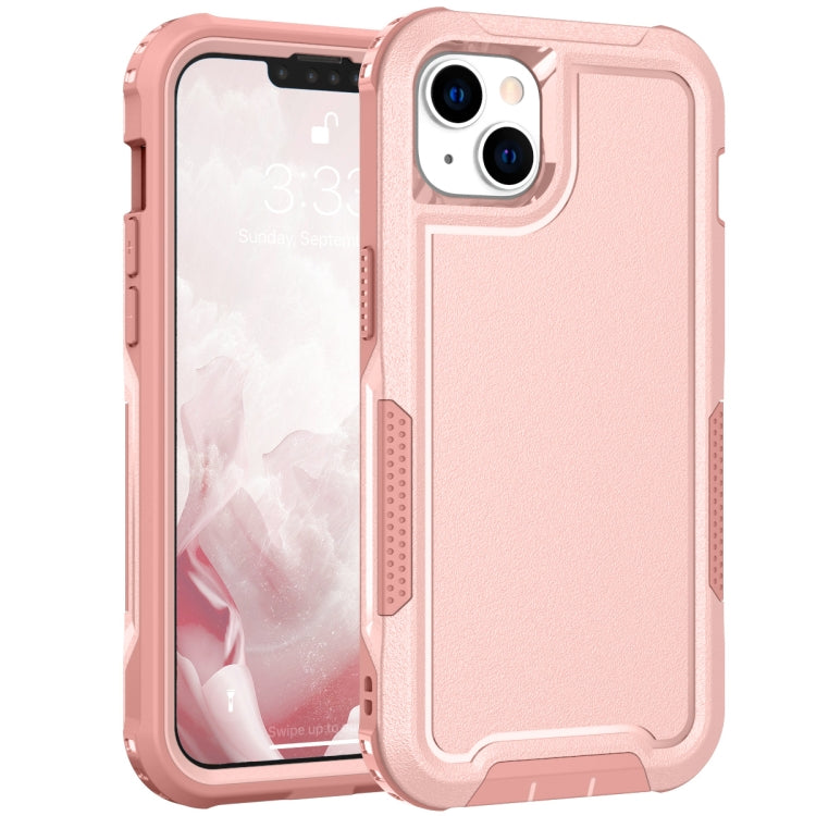 For iPhone 14 Plus 3 in 1 Soft TPU and Hard PC Phone Case
