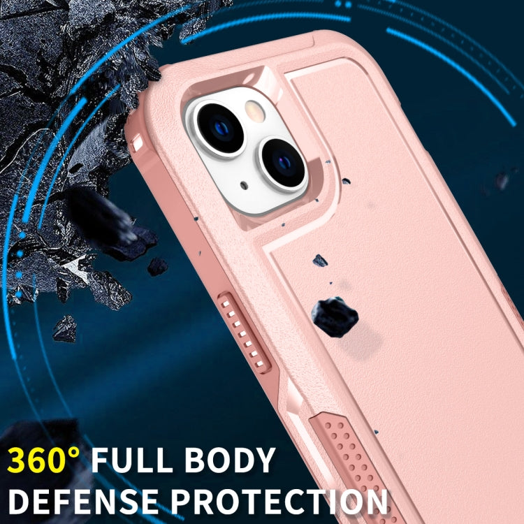 For iPhone 14 Plus 3 in 1 Soft TPU and Hard PC Phone Case