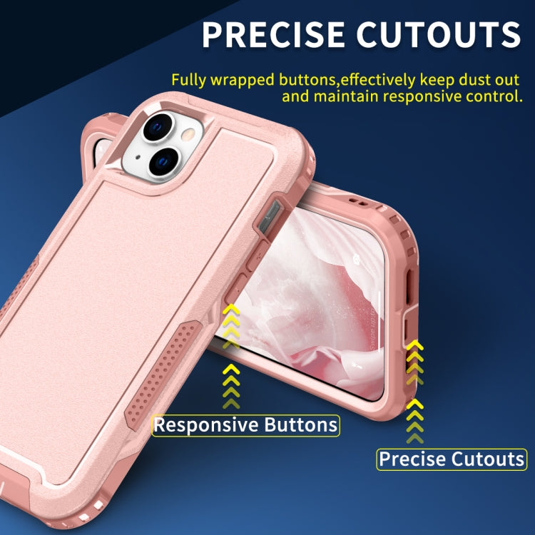 For iPhone 14 Plus 3 in 1 Soft TPU and Hard PC Phone Case