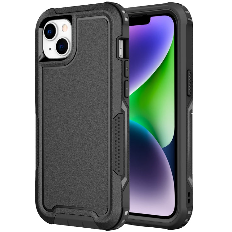For iPhone 14 Plus 3 in 1 Soft TPU and Hard PC Phone Case