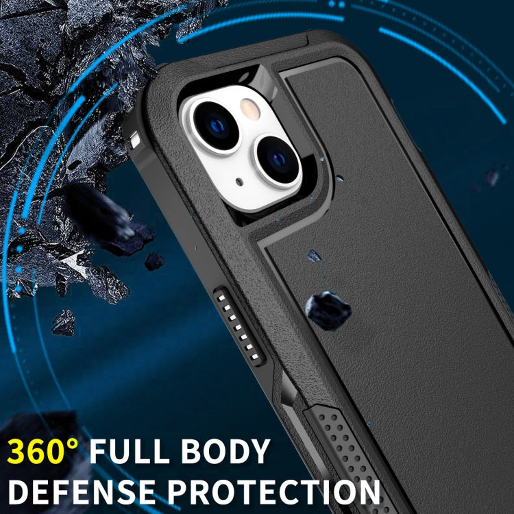 For iPhone 14 Plus 3 in 1 Soft TPU and Hard PC Phone Case