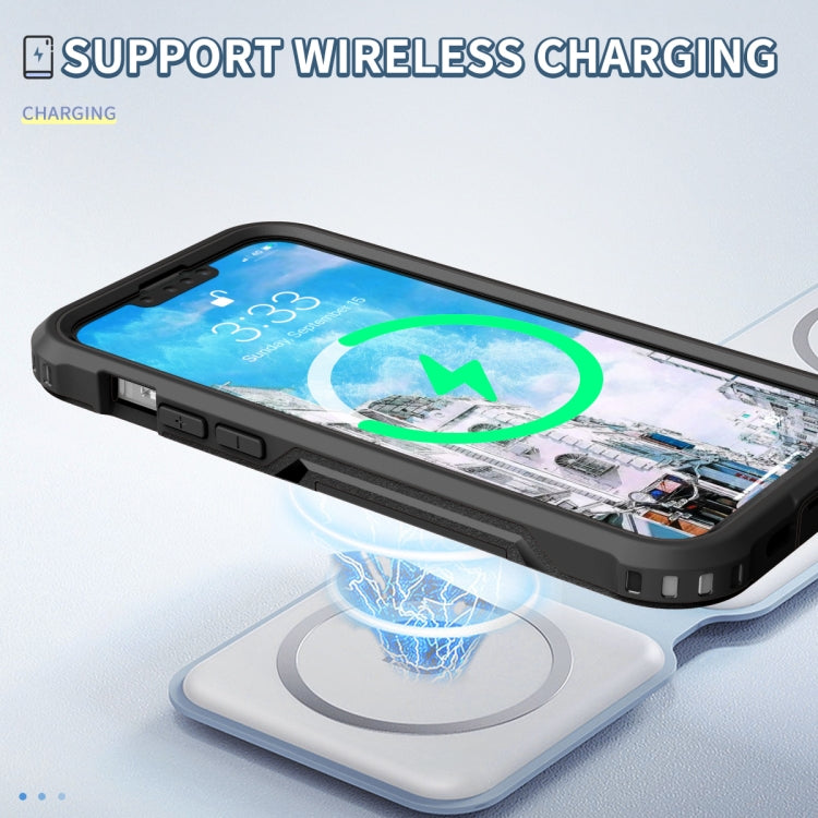 For iPhone 14 Plus 3 in 1 Soft TPU and Hard PC Phone Case