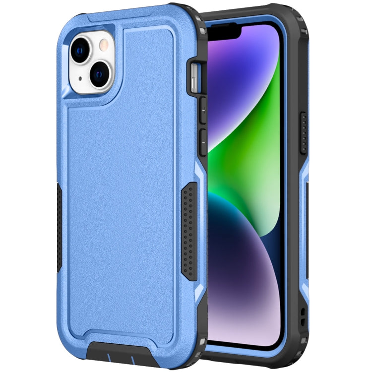 For iPhone 14 Plus 3 in 1 Soft TPU and Hard PC Phone Case