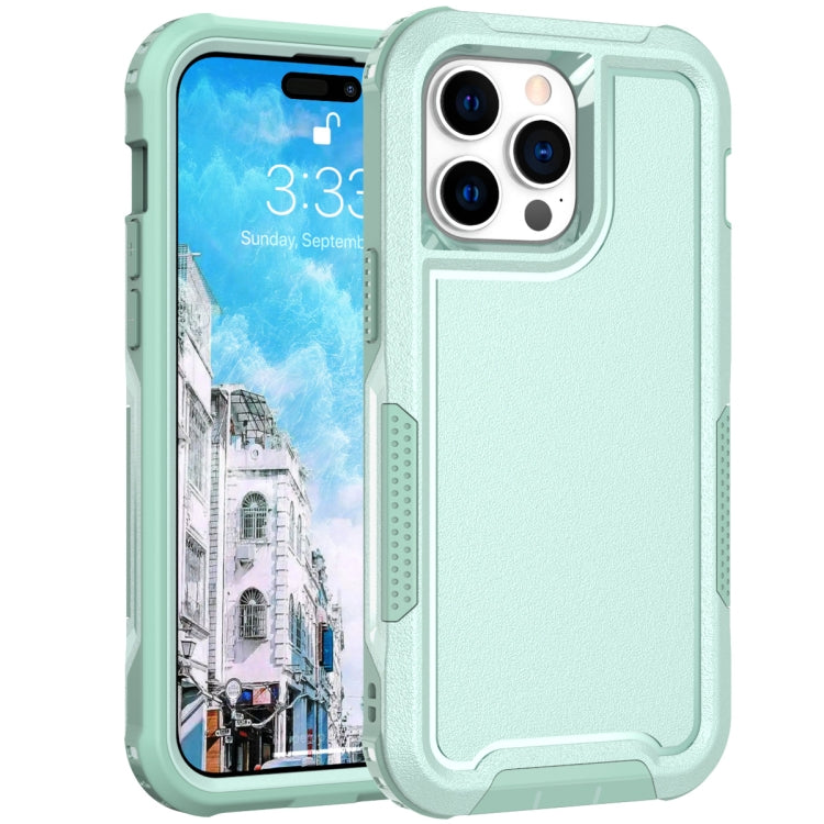 For iPhone 14 Pro 3 in 1 Soft TPU and Hard PC Phone Case