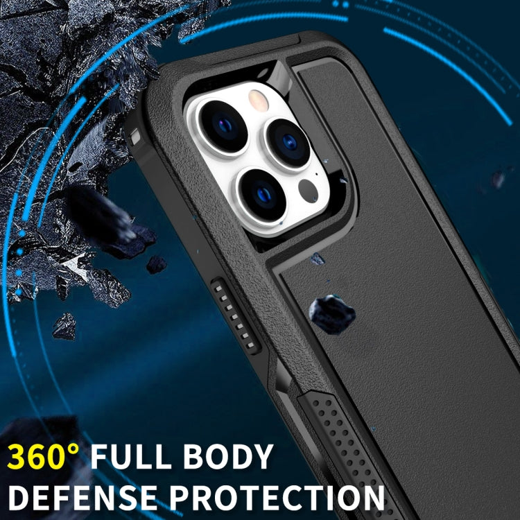 For iPhone 14 Pro 3 in 1 Soft TPU and Hard PC Phone Case